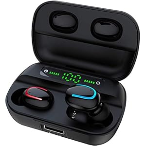 Wireless Earbuds, GOSCIEN Headphones Wireless Immersive Bass Sound Bluetooth 5.1 Headphones with Noise Cancellation Mic…