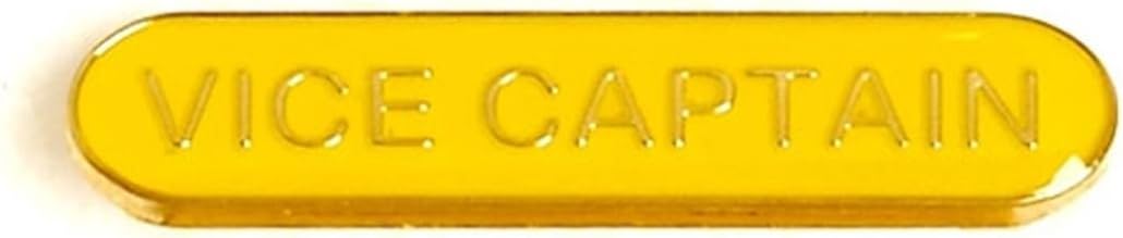 VICE CAPTAIN METAL PIN BADGE YELLOW SB033Y