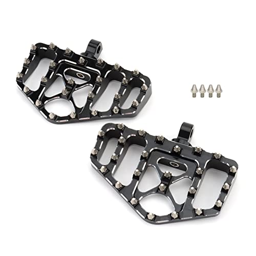 Cale pied moto plat large, pédales custom pour moto chopper et touring 88