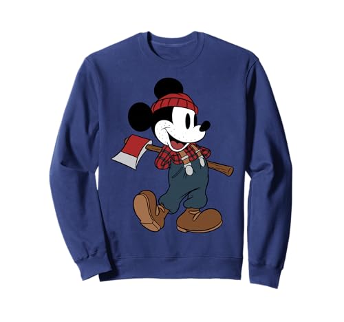 Sweatshirt Mickey Mouse Disney style bûcheron pour homme et femme