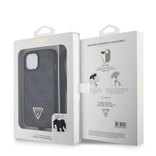 Guess Crossbody 4G Metal Logo Coque iPhone 15 - vue 8