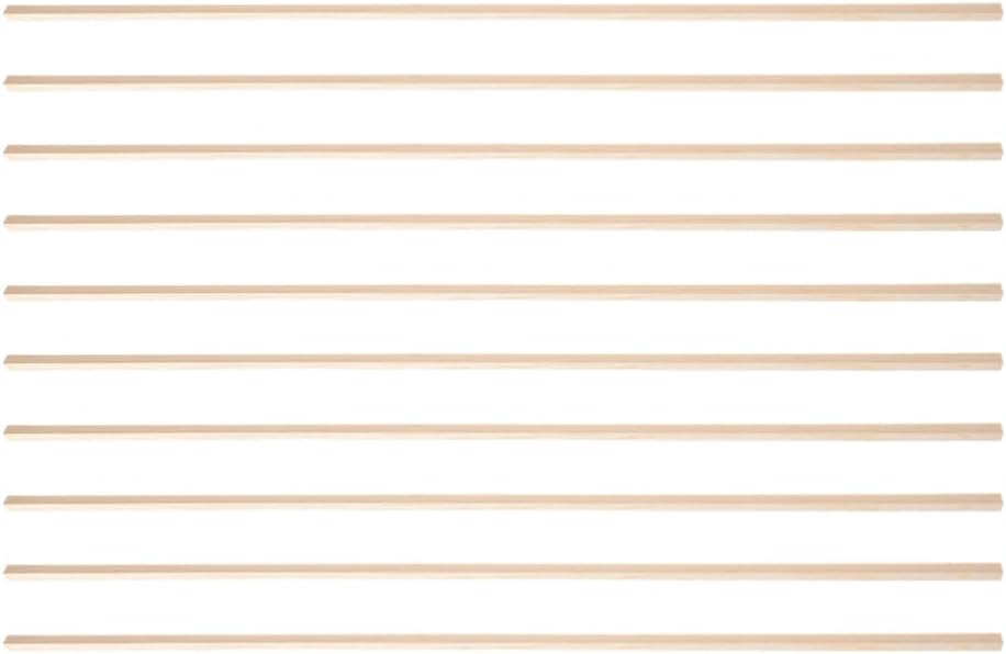VOSAREA DIY Molding Wood Strips 12pcs Wooden Trim for Window Molding Bendable Trim Classic Design