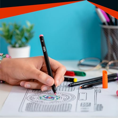 Miniatura 4 de Bic Intensity, Rotuladores De Punta Fina 0.9 Mm Para Colorear, No Se Secan, Colores Surtidos, Pack De 24 Unidades