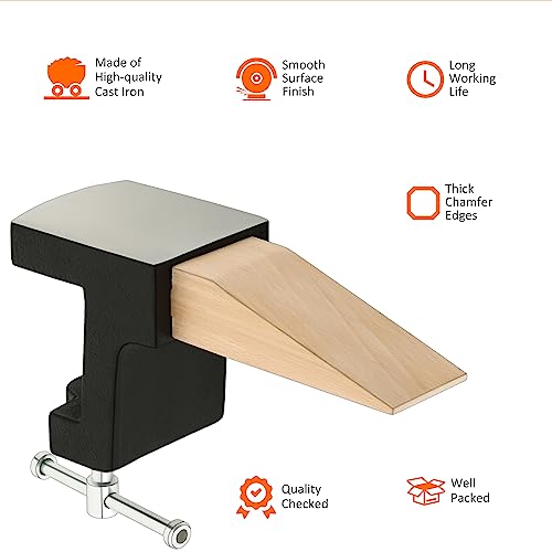 Splenor Tools Bench Pin & Anvil Set - for Jewelry Making - Metal Forming - Workbench Tool - Thumbnail 3