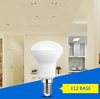 KLED LED Light Bulb, LED Flood Light, BR16 R16 5W (50W Equivalent), 450 Lumen, 3000K (Warm White), Candelabra Base E12, Indoor Lighting (6 Pack) (Warm White-3000K)