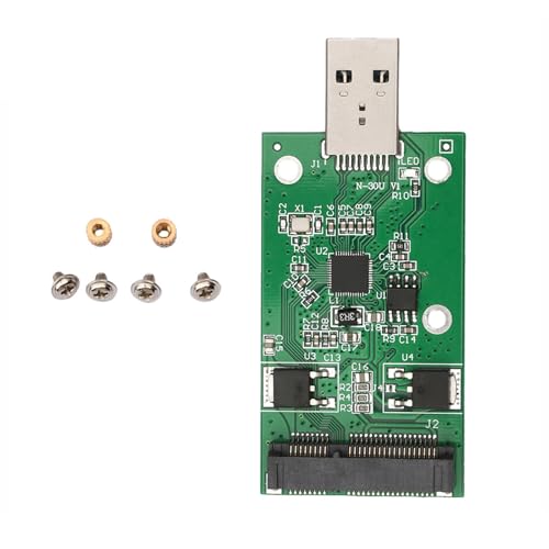 Buxuaaaa Szybki konwerter MSATA USB 3.0 z ochroną przed przeciążeniem trwałość wydajne przechowywanie MSATA na adapter USB
