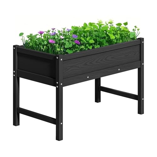 KETOYARK Raised Garden Bed Outdoor with Legs,HDPE Elevated Planter Box