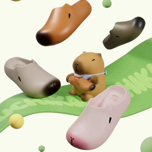 Capybara Slippers, Funny Animal Slide, Unisex Shower Non-Slip Bathroom Sandals Comfort Lightweight2