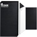 Keemute 6 Pack Acoustic Panels,47.2” x 23.6” x 0.4” Soundproof Self-adhesive Wall Panels For Office,Home Studio,Game Room(Black)