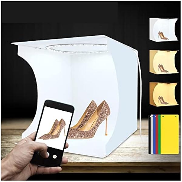 20 cm 30 cm lampa pierścieniowa LED Lightbox Photo Studio Box oświetlenie fotograficzne Studio strzelanie namiot Box Kit i 6 kolorów tła Do fotografii studyjnej 30cm
