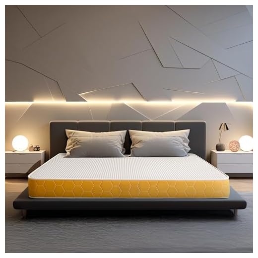 Sleepwell Dual Mattress | Reversible | High Density (HD) Foam | 5-inch King Bed Size, Medium Soft & Hard (Orange, 72x72x5)