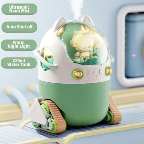 Image of Humidifier for Sleep Essential Oil Diffuser with Flame Effect Night Light Ultrasonic Cool Mist Air Quiet (Doll Humidifier)