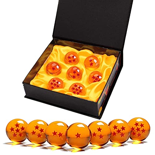 Bolas Dragon Ball, 7 Piezas Bolas de Dragón 1 a 7 Estrellas con Caja de Regalo, Regalo de Año...