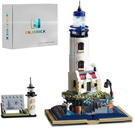 ENJBRICK Ideas Lighthouse Building Set for Adults,Compatible with Legos Architecture Modular House Building Kit for Girls and Boys 8-14 Years 1016pcs