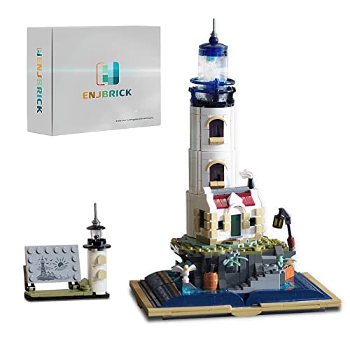 Enjbrick Ideas Lighthouse Building Set For Adults,Compatible With Legos Architecture Modular House Building Kit For Girls And Boys 8-14 Years 1016Pcs #TOP26