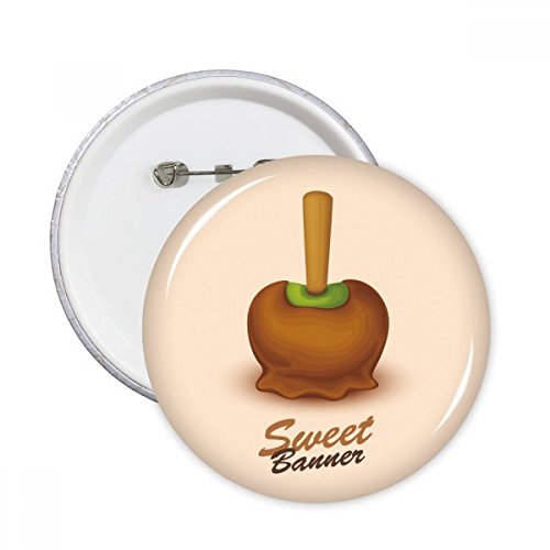 Badge rond marron pour personnaliser un sac à dos de voyage au quotidien