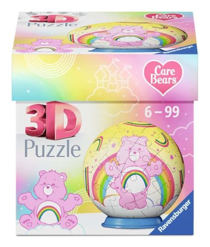Ravensburger Puzzle 3D 12008071 - Puzzle Ball Care Bears Cheer Bear - pour Enfants Ă partir de 6 Ans