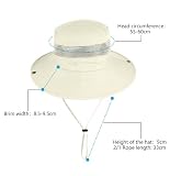BSBUY Kapelusze typu bucket unisex UPF50+ kapelusze przeciwsłoneczne, ochrona przed promieniowaniem UV, szerokie rondo, safari, oddychająca siateczka, czapka wędkarska, letnia lekka czapka