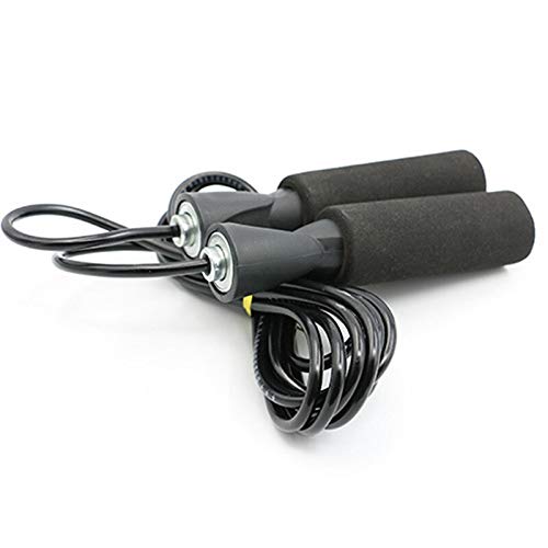 Corde à sauter pour le sport avec poignée éponge pour éviter les douleurs