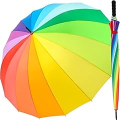 iX-brella Regenschirm XXL Regenbogen 129...