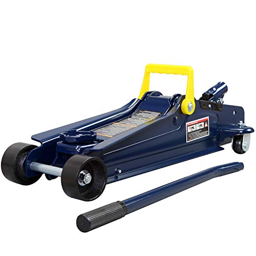 TCE TCET825051 Torin Hydraulic Low Profile Trolley Service/Floor Jack with Single Piston Quick Lift Pump, 2.5 Ton (5,000 lb) Capacity, Blue by TCE - Image 3