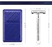 Double Edge Safety Razor for Unisex, 3 Platinum Coated Double Edge Blade Refills Safety Razo, Women Men's Razor with a Delicate Box,