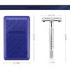 Double Edge Safety Razor for Unisex, 3 Platinum Coated Double Edge Blade Refills Safety Razo, Women Men's Razor with a Delicate Box,