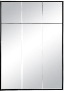 Comprar Vente-unique - Espejo de Ventana Industrial de Hierro - 105 x 150 cm - Negro - Bellagio