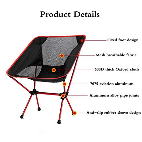 Chaise de plage portative et ultra légère pliable pour la pêche