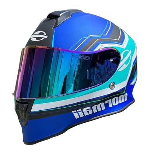 Capacete de Moto Mormaii M1 Vision Azul Fosco Original Masculino Feminino Esportivo Com Narigueira Fechado (60)