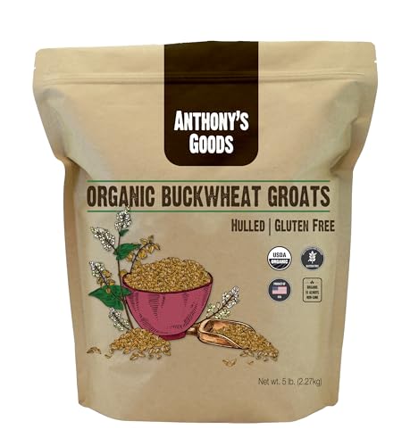 Anthony's Organic Hulled Buckwheat Groats,...
