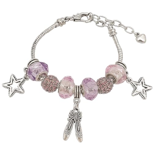 Infinity Collection Dance Bracelet – European Style Beaded Ballet Jewelry Gift for Dancers, Teams, and Recitals – Ideal Dance Accessories for Granddaughter or Daughter