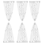 6 PCS Parabelschablone Mathe, Transparente Parabel Lineal Schablonen für...