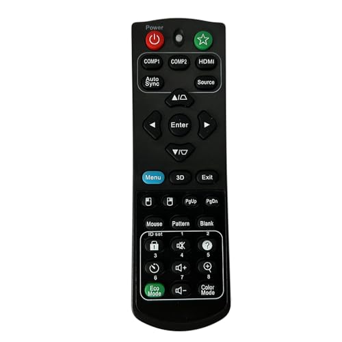 Image of Projector Replacement Remote Control for ViewSonic PJD5153 PJD5153P PJD5154 PJD5155 PJD5350LS PJD5351LS PJD5353LS PJD5550LWS PJD5553LWS PJD5555LW PJD5555W PJD7720HD PJD5150 PJD5151