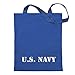 Kiwistar U.S. Navy Tragetasche Baumwolltasche Stoffbeutel Umhängetasche Langer Henkel