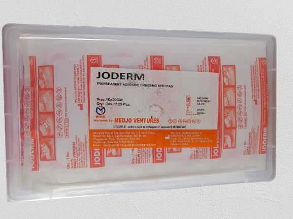 JOMED Waterproof & Transparent Film Dressings with pad, Size : 10x20cm, Box of 25pcs (B0CYH58XWK) Amazon Price History, Amazon Price Tracker