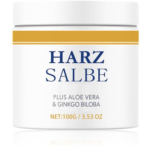 Harzsalbe Plus, Aktiv Harzsalbe Gegen Große Poren, Harz Salbe Große Poren und Mitesser, Reduziert Talg, Verfeinert Poren, Verhindert Glanz, Feuchtigkeitsspendene Creme für Alle Hauttypen (1x)