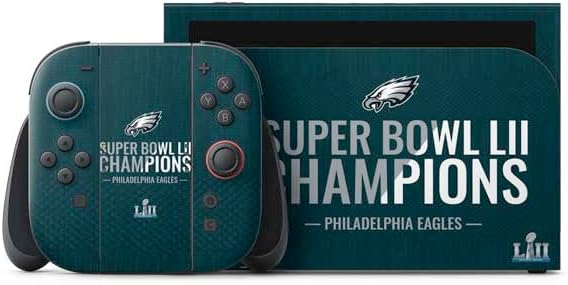 Skinit Decal Gaming Skin Compatible with Nintendo Switch 2 (2025) with Joy-Con - Officially Licensed NFL Philadelphia Eagles Distressed Design