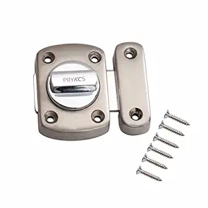PRYKCS Zinc Rotary Latch Bathroom Latch Bolt Lock SuperBolt