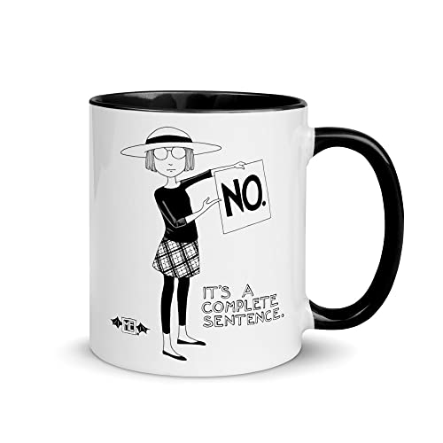 Mary Engelbreit Funny Coffee Mug, Complete Sentence Mug – Sarcastic Mug with Saying, Cute & Novelty Coffee Mug, Fun Coffee Cup, Unique Gift for Friends & Coworkers, 11oz Ceramic