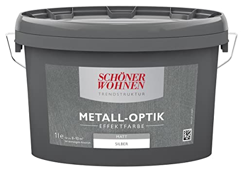 Trendstruktur - Metall-Optik Effektfarbe Silber matt 1 l