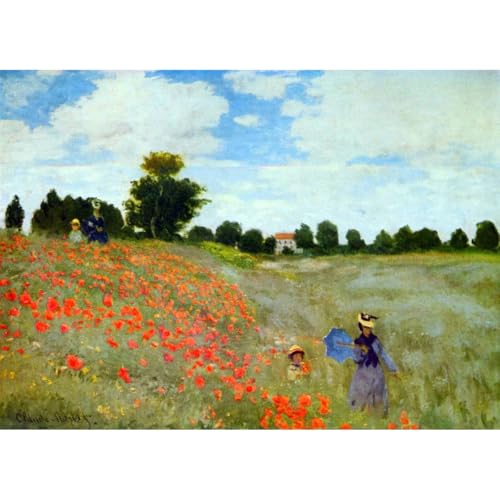 Toile coquelicots Monet ARTICULOZY pour un salon lumineux et fleuri