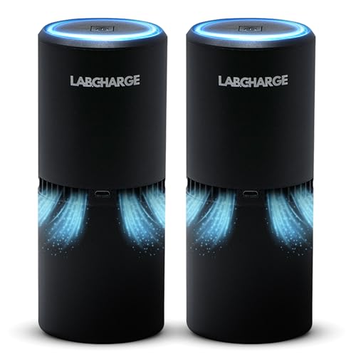 LabCharge Small Ionic Air Purifier for Home & Bedroom – Silent...