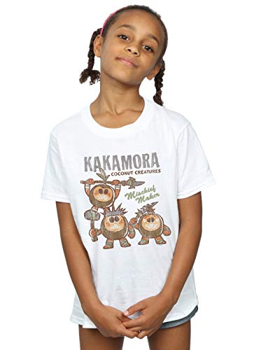 Disney Girls Moana Kakamora Mischief Maker T-Shirt White 7-8 Years