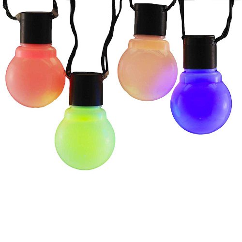 Lumières LED Kurt Adler pour fête : animez vos soirées avec 10 ampoules colorées