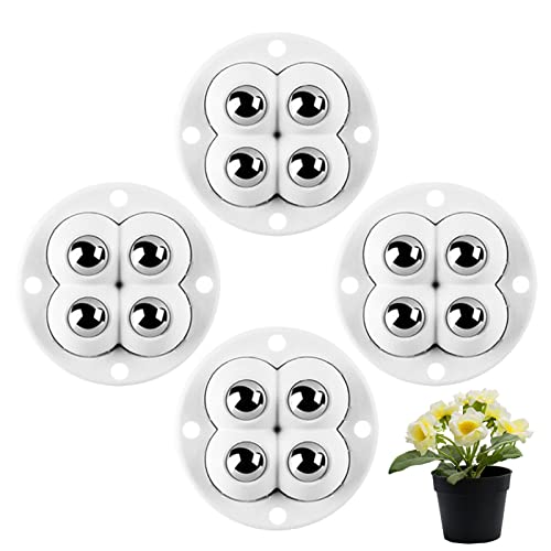 Rodízios autoadesivos - 4 Polia giratória 360 graus | Polia móveis para vasos flores Acessórios Arte