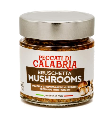 Peccati di Calabria Italian Mushroom Bruschetta Spread, 7.4 oz (210g)