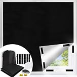 100% Blackout Blinds for Window,300X145CM Stick on Blackout Blinds for Windows Fits Any Size Shape Window.Portable Window Blackout Curtains with 30X Nano Tape