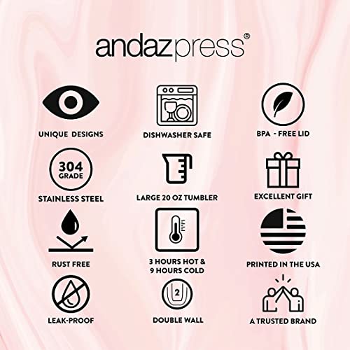 Andaz Press Personalized Teacher Appreciation Tumbler With Lid And Straw - 20 Oz Skinny Tumbler Basketball Soccer Coach Custom Name Insulated Tumbler For Women, Men Teacher Appreciation Gifts, 1-Pack #TOP5