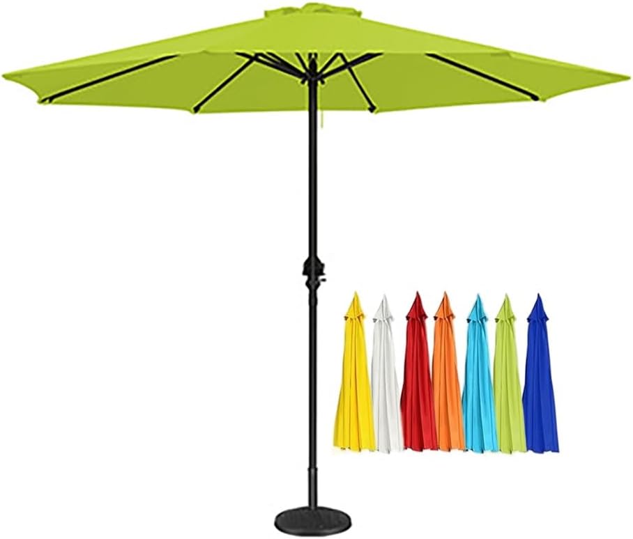Outdoor Umbrella 10ft/11.5/13ft Canopy Outdoor Umbrella Replacement Cloth Patio Umbrella Replacement Canopy 6 Ribs 8 Ribs(Grass Green,300cm/10ft-6 Ribs)